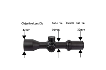 Image of NightStar 3-12x42mm 30mm Tube Riflescope, First Focal Plane, Illuminated Mil-Dot, Black, NS11214