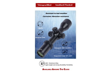 Image of NightStar 3-12x42mm 30mm Tube Riflescope, First Focal Plane, Illuminated Mil-Dot, Black, NS11214