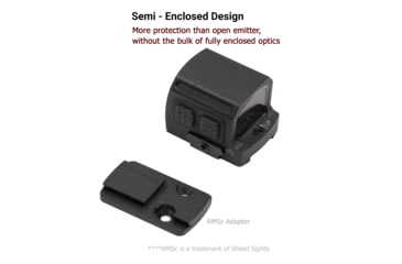 Image of NightStar PT17MR Reflex Red Dot Sight, 1x17mm, 0.86x0.67in, 3 MOA Dot, Circle Dot, Circle, Black, PT17MR