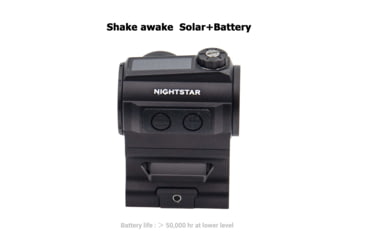 Image of NightStar PT23MS Ultra Short Solar Reflex Red Dot Sight, 1x23mm, 3 MOA, Black, PT23MS