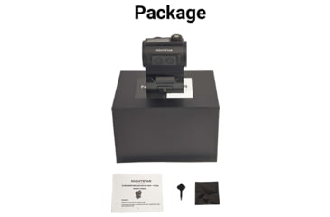 Image of NightStar PT23MS Ultra Short Solar Reflex Red Dot Sight, 1x23mm, 3 MOA, Black, PT23MS