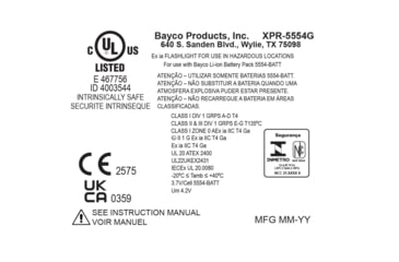 Image of Nightstick Atex Intrinsically Safe Rechargeable Dual-light Headlamp - XPR-5554G