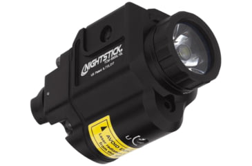 Image of Nightstick Compact Tactical Weapon-Mounted LED Light w/Green Laser, 550 Lumens, Black, TCM-550XL-GL