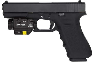 Image of Nightstick Compact Tactical Weapon-Mounted LED Light w/Green Laser, 550 Lumens, Black, TCM-550XL-GL