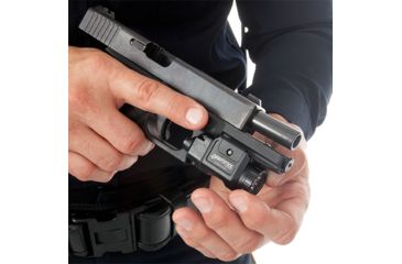 Image of Nightstick Compact Mounted Tactical Weapon Light w/Strobe, 550 Lumens, Black, TCM-550XLS