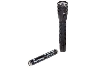 Image of Nightstick Duty Size Multi Function Metal LED Flashlight,Rechargeable,Battery Only,650 Lumens,Black NSR-9614XLLB