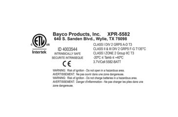 Image of Nightstick Integritas X-series Intrinsically Safe Rechargeable Lantern, Yellow/Black, XPR-5582GX