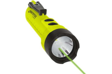 Image of Nightstick Intrinsically Safe LED Flashlight w/Green Laser, AA, LED, White, 210 Lumens, IS Green/Black, XPP-5422GXL