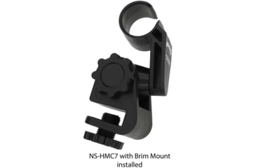 Image of Nightstick Multi-Angle Helmet Mount for Accessory Slot or Brim, Black, NS-HMC7