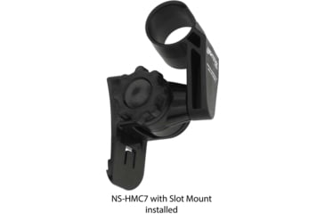 Image of Nightstick Multi-Angle Helmet Mount for Accessory Slot or Brim, Black, NS-HMC7