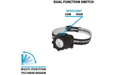 Image of Nightstick Multi-Function LED Headlamp, 150 Lumens, Black NSP-4605B