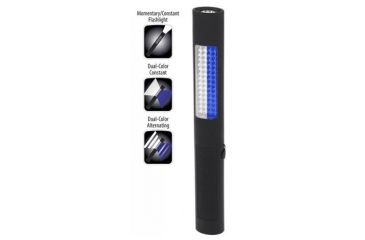 Image of Nightstick Safety Light / Flashlight - Rechargeable,Blue and White light, Black NSR-2078