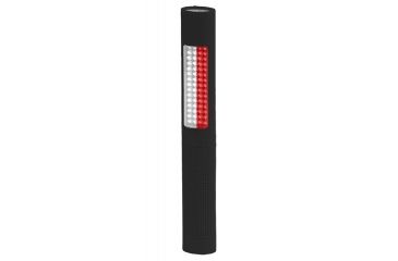 Image of Nightstick Safety Light/LED Flashlight,Red/White Flood,150 Lumens,Black NSP-1172