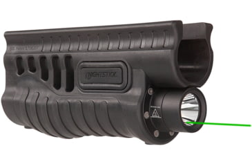 Image of Nightstick Shotgun Forend Light f/ Remington 870/Tac-14 w/ Green Laser, Black, SFL-13GL