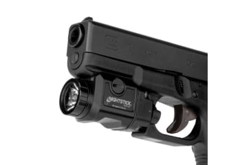 Image of Nightstick TCM-10 650 Lumens Compact LED Weapon-Mounted Light, CR123, White Light, Ambidextrous, Black, TCM-10