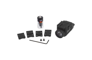 Image of Nightstick TCM-10 650 Lumens Compact LED Weapon-Mounted Light, CR123, White Light, Ambidextrous, Black, TCM-10