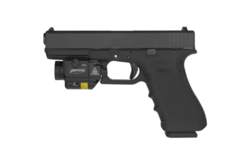 Image of Nightstick TCM-10-GL 650 Lumens Compact LED Weapon-Mounted Light w/Green Laser, CR123, White Light, Ambidextrous, Black, TCM-10-GL