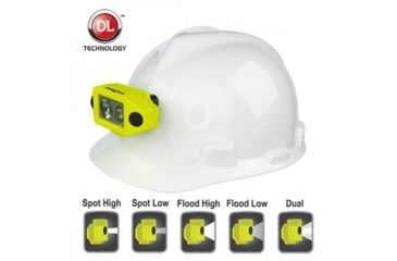 Image of Nightstick X-Series Intrinsically Safe Low-Profile Dual-Light Headlamp, w/Hard Hat Clip, Green, XPP-5460GCX