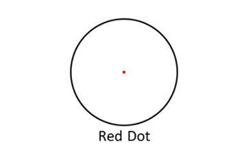 Image of Nikko Stirling Reflex Red Dot Sight, 5/8 Mounts, 1x22x33mm, Red Dot Reticle, Matte Black, NRD12233