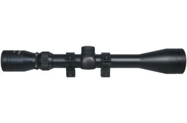 Image of Nikko Stirling Mountmaster Rimfire Rifle Scope 4-12x40mm 4-Plex Reticle Matte Black Finish With 3/8 Inch Rings