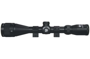 Image of Nikko Stirling Mountmaster Rifle Scope 3-9x40mm Adjustable Objective Illuminated Mil-Dot Reticle Matte Black Finish With One Inch Rings