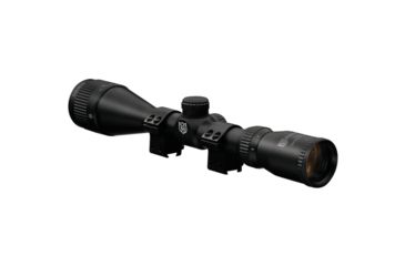 Image of Nikko Stirling Mountmaster Rimfire Rifle Scope 3-9x40mm Adjustable Objective Mil-Dot Reticle Matte Black Finish With 3/8 Inch Rings