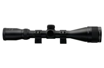 Image of Nikko Stirling Mountmaster Rimfire Rifle Scope 3-9x40mm Adjustable Objective Mil-Dot Reticle Matte Black Finish With 3/8 Inch Rings