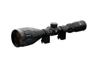 Image of Nikko Stirling Mountmaster Rimfire Rifle Scope 3-9x50mm Adjustable Objective Mil-Dot Reticle Matte Black Finish With 3/8 Inch Rings