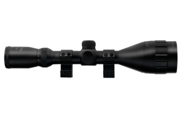 Image of Nikko Stirling Mountmaster Rimfire Rifle Scope 3-9x50mm Adjustable Objective Mil-Dot Reticle Matte Black Finish With 3/8 Inch Rings