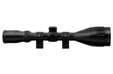 Image of Nikko Stirling Mountmaster Rifle Scope 4-12x50mm Adjustable Objective Mil-Dot Reticle Matte Black Finish With One Inch Rings
