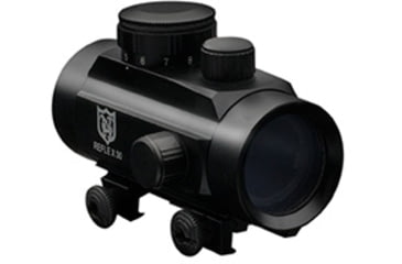 Image of Nikko Stirling NRD40IM38 1x42mm Red Dot Sight w/3/8 Scope Ring Mounts, 4 MOA Dot, Black, nrd40im38