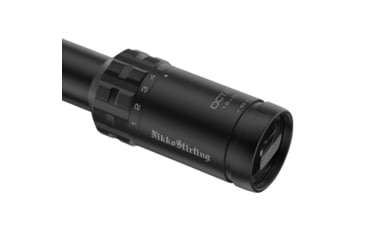 Image of Nikko Stirling Octa 2-16x50mm Rifle Scope, 30mm Tube, 4 Dot Reticle, Black, nsoc21650