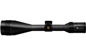 Image of Nikko Stirling Panamax 4.5-14x50 AO IR Rifle Scope, 1in Tube, Half Mil Dot Reticle, 1/4 MOA, Black, npgi451450ao
