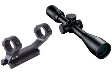 Image of Nikon 3-12x42SF Rifle Scope, Matte Black, BDC 600 Reticle 8489 w/ Nikon M-223 XR Mount 833