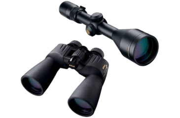 Image of Nikon Prostaff 3-9x50 Matte Rifle Scope and Nikon 10x50 Action Extreme Waterproof Binoculars 7245 KIT