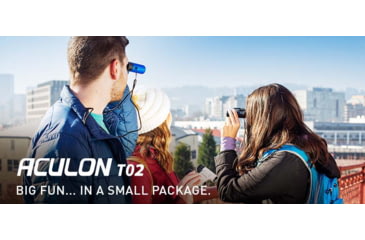 Image of Nikon Aculon T02 8x21mm Binoculars, Black/Blue, 16730