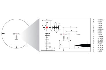 Image of Nikon BLACK FORCE100 1-6x24 Rifle Scope, 30mm, Force-MOA Reticle, Illuminated, Black 16660