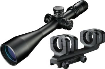 Image of Nikon BLACK FX1000 4-16x50SF Rifle Scope, 30mm, Illuminated FX-MRAD FFP Reticle, Matte Black w/Free Nikon Cantilever Mount, MRAD-CM