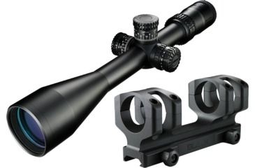 Image of Nikon BLACK FX1000 4-16x50SF Rifle Scope, 30mm, Illuminated FX-MRAD FFP Reticle, Matte Black w/Free Nikon Precision Mount, MRAD-PM