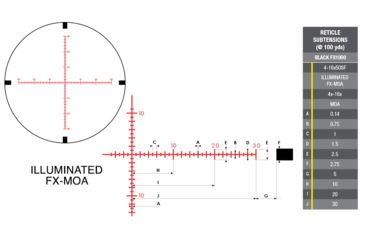 Image of Nikon BLACK FX1000 4-16x50SF Rifle Scope, 30mm, Illuminated FX-MOA FFP Reticle, Matte Black, 16513