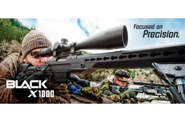Image of Nikon BLACK X1000 6-24x50mm Second Focal Plane Rifle Scope, Illuminated X-MRAD Reticle 16384