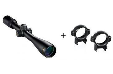 Image of Nikon Buckmasters 4.5-14x40 Rifle Scope SF Black Matte, BDC Reticle 6453 w/ Burris Signature Zee 1 Inch Rifle Scope Medium Ring Pair - Matte Black 420521