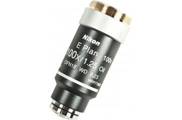 Image of Nikon CFI E Plan Objectives for Microscopes, Magnifications CFI E Plan Microscope Objectives 100X
