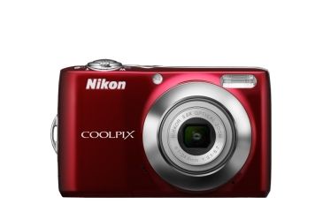 Image of Nikon Coolpix 12 MP Digital Camera L22, Red