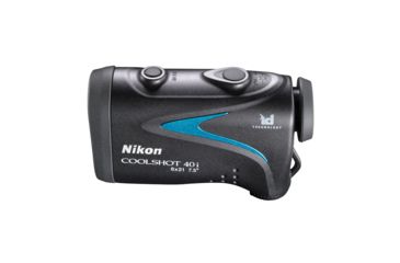Image of Nikon CoolShot 40i 6x21mm Golf RangeFinder, Black/Blue, 16202