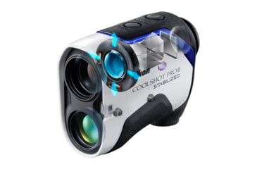 Image of Nikon Coolshot PROII Stabilized Golf Rangefinder, White, 16758