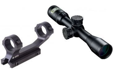 Image of Nikon M-223 2-8x32mm Rifle Scope, Matte Nikoplex Reticle w/ Interchangeable Turret 16302 w/ Nikon M-223 XR Mount 833