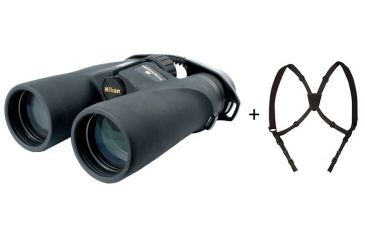Image of Nikon Monarch 3 8x42 Binoculars 7540 w/ Nikon ProStaff Bino Harness, Black 6121