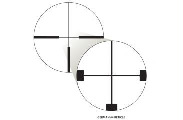 Image of German No. 4 Reticle - Nikon Monarch Gold 2.5-10x56 SF Rifle Scope