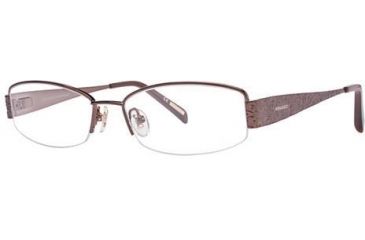 Image of Nina Ricci NR2258F Progressive Prescription Eyeglasses - Frame Chocolate, Size 52/16mm NR2258F02